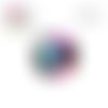X2 cabochons demi-tournesol 12mm