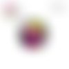 X2 cabochons demi-tournesol 12mm