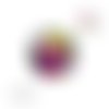 X2 cabochons demi-tournesol 12mm