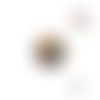 Bouton en bois vernis fleuri 20mm