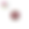 Bouton en bois vernis fleuri 20mm