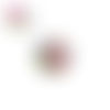 Bouton en bois vernis fleuri 20mm