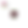 Bouton en bois vernis fleuri 20mm