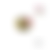 Bouton en bois vernis fleuri 20mm