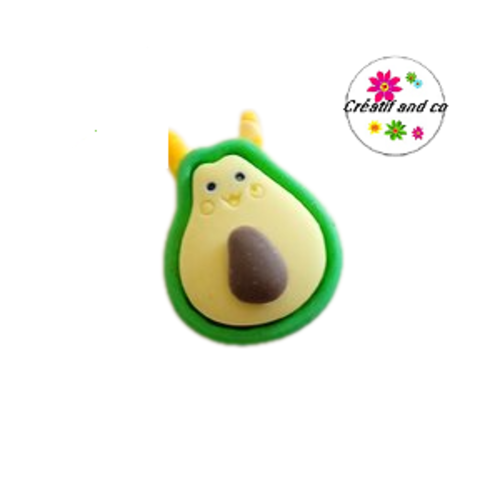 Cabochon à coller avocat kawaii
