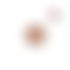 Bouton pression paillette rose 20mm