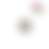 Bouton pression paillette blanc 20mm