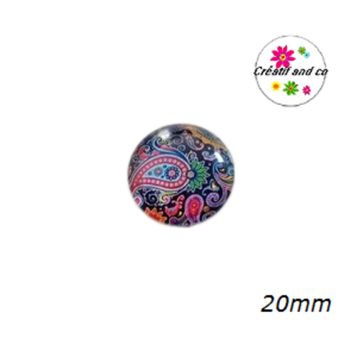 Cabochon à motif  20mm