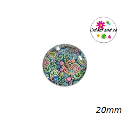 Cabochon à motif  20mm