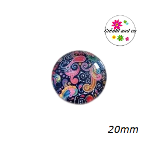 Cabochon à motif  20mm