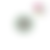Bouton en bois vernis fleur verte claire 20mm