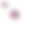 Bouton en bois vernis fleur rose  20mm