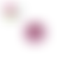 Bouton en bois vernis fleur rosé  20mm