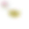 Bouton en bois vernis éventail fleuri 30mm