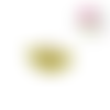 Bouton en bois vernis éventail fleuri 30mm