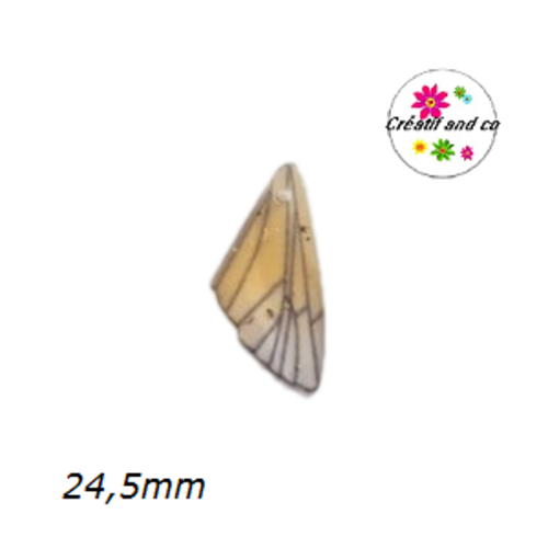 Breloque aile de papillon résine
