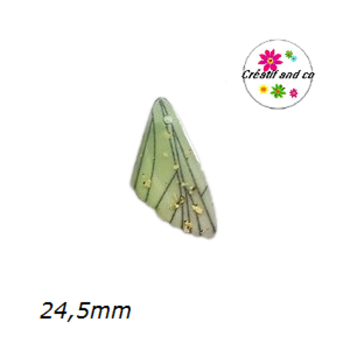 Breloque aile de papillon résine