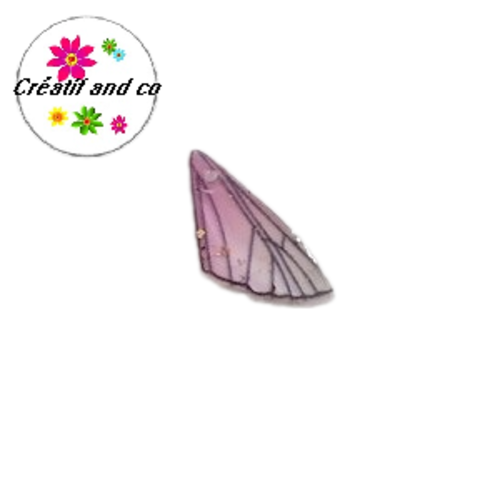 Breloque aile de papillon résine
