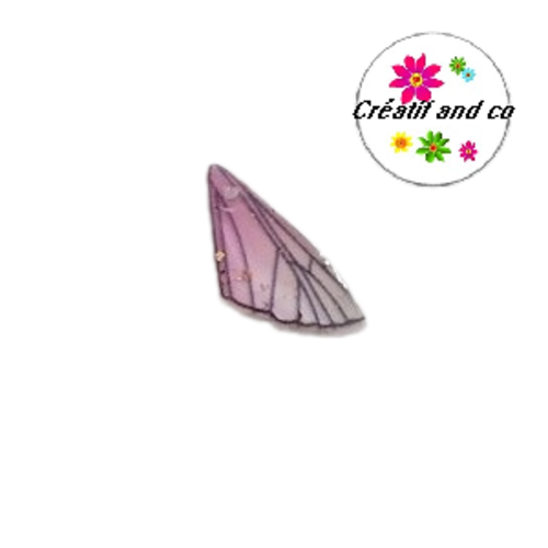 Breloque aile de papillon résine