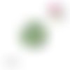 X2 cabochons feuille tropicale 12mm