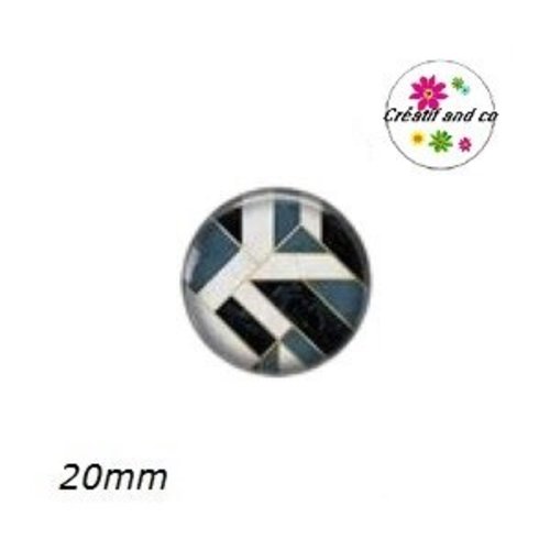 Cabochon motif géomètrique  20mm