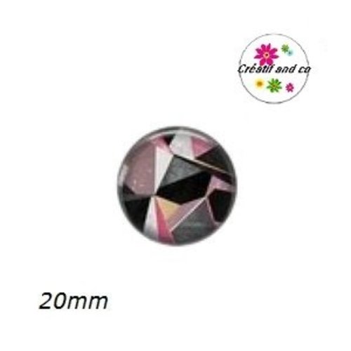 Cabochon motif géomètrique  20mm