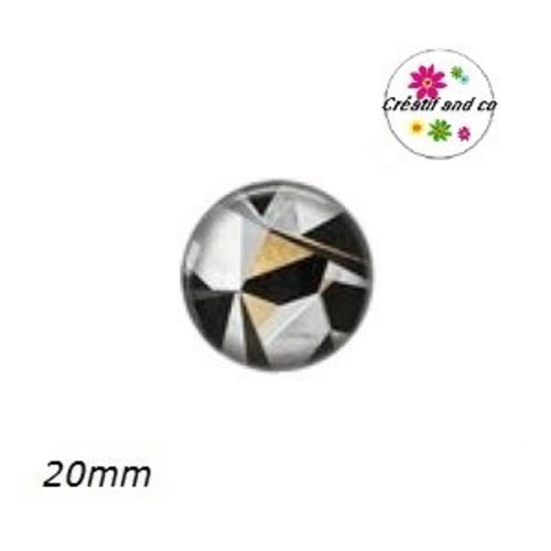 Cabochon motif géomètrique  20mm