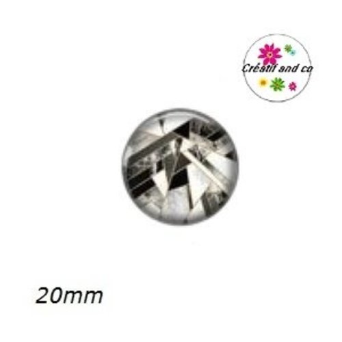 Cabochon motif géomètrique  20mm