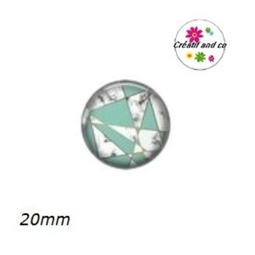 Cabochon motif géomètrique  20mm