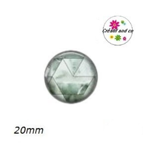 Cabochon motif géomètrique  20mm