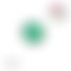 Bouton pression effet druzy vert résine 12mm