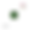Bouton pression effet druzy vert non brillant  résine 12mm