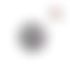 Bouton pression strass central rosé
