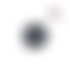 Bouton pression argent/turquoise