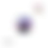 X2 cabochons chat noir 12mm