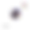 X2 cabochons chat noir 12mm