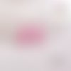 Breloque estampe losange rose 18mm