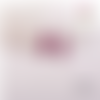 Breloque estampe losange mauve foncé  18mm