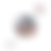 X2 cabochons chat 12mm