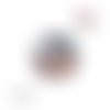 X2 cabochons chat 12mm