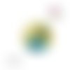 X2 cabochons perroquet 12mm