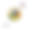 X2 cabochons perroquet 12mm