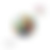 X2 cabochons perroquet 12mm