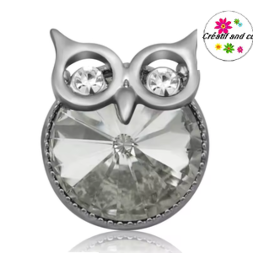 Bouton pression hibou