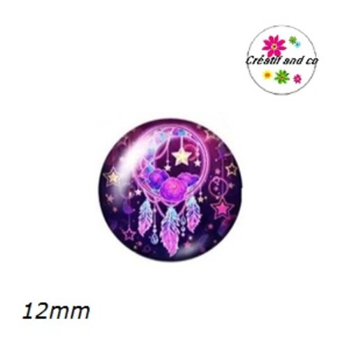 X2 cabochons attrape rêve 12mm