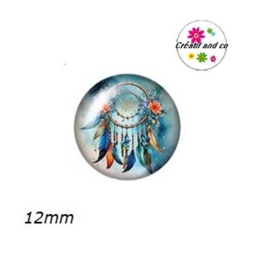 X2 cabochons attrape rêve 12mm