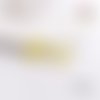 Breloque estampe spirale jaune 20mm