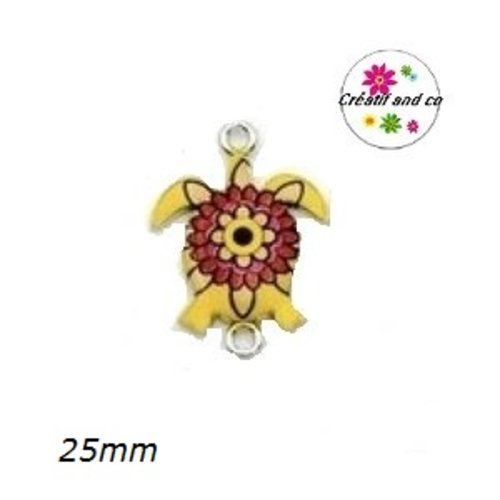 Connecteur tortue émail 25mm