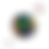 X2 cabochons plumes 12mm