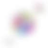 X2 cabochons plumes 12mm